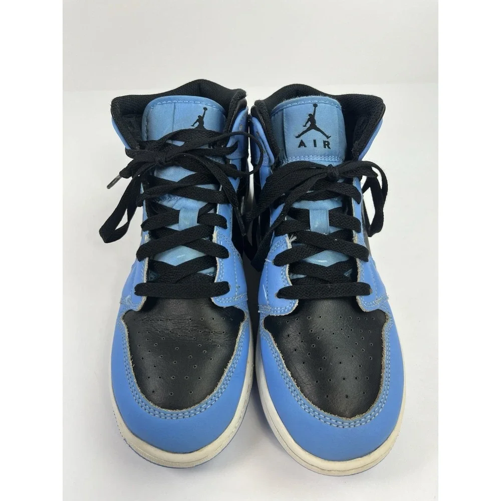 Nike Air Jordan 1 Mid University Kids 6Y Blue Black Shoes Womens 7.5 DQ8423-401